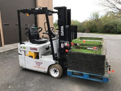 Image 2b. Electric-powered forklift.