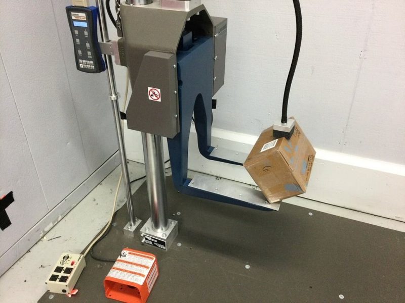 Image 2. New drop tester in distribution lab.