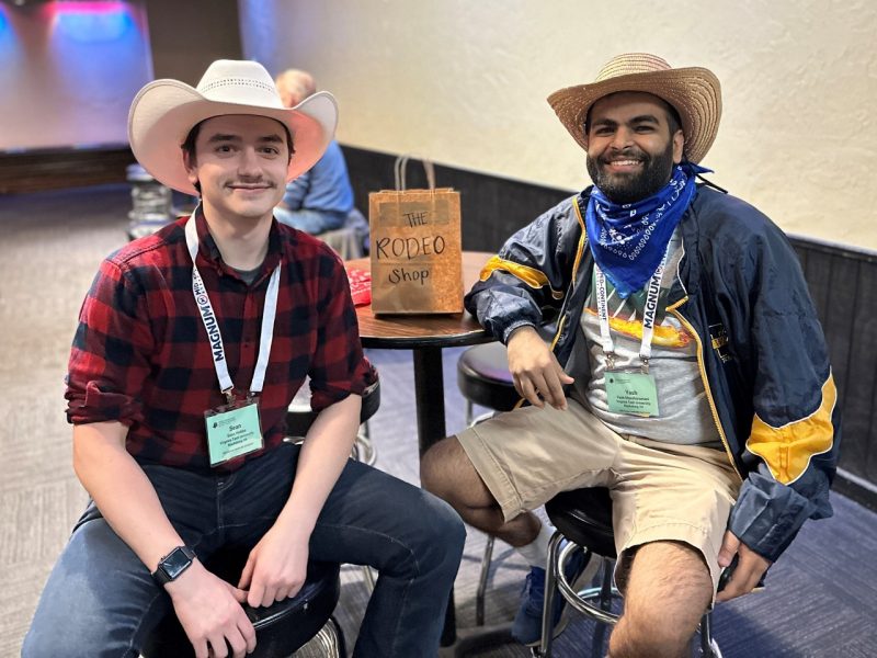 1b. Sean and Yash showing off their cowboy hats in Fort Worth, TX for the NWPCA ALC.